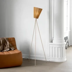 Clearance Northern Oslo Wood floor lamp - base, Beige