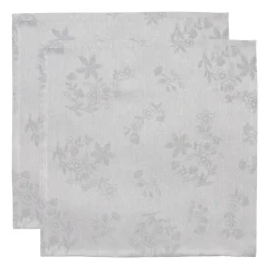 New Rörstrand Ostindia fabric napkin 45x45 cm 2-pack, Black