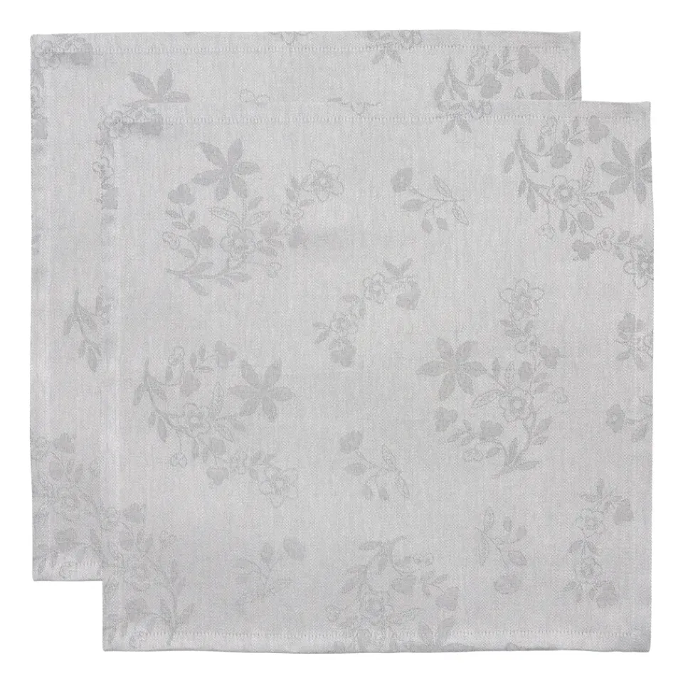 New Rörstrand Ostindia fabric napkin 45x45 cm 2-pack, Black