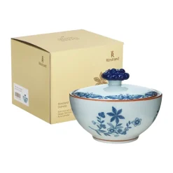 New Rörstrand Ostindia bowl with lid 35 cl gift wrap, -white Blue