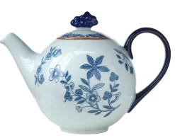 Teapots^Rörstrand Ostindia teapot 1.2 l gift wrap, -white Blue