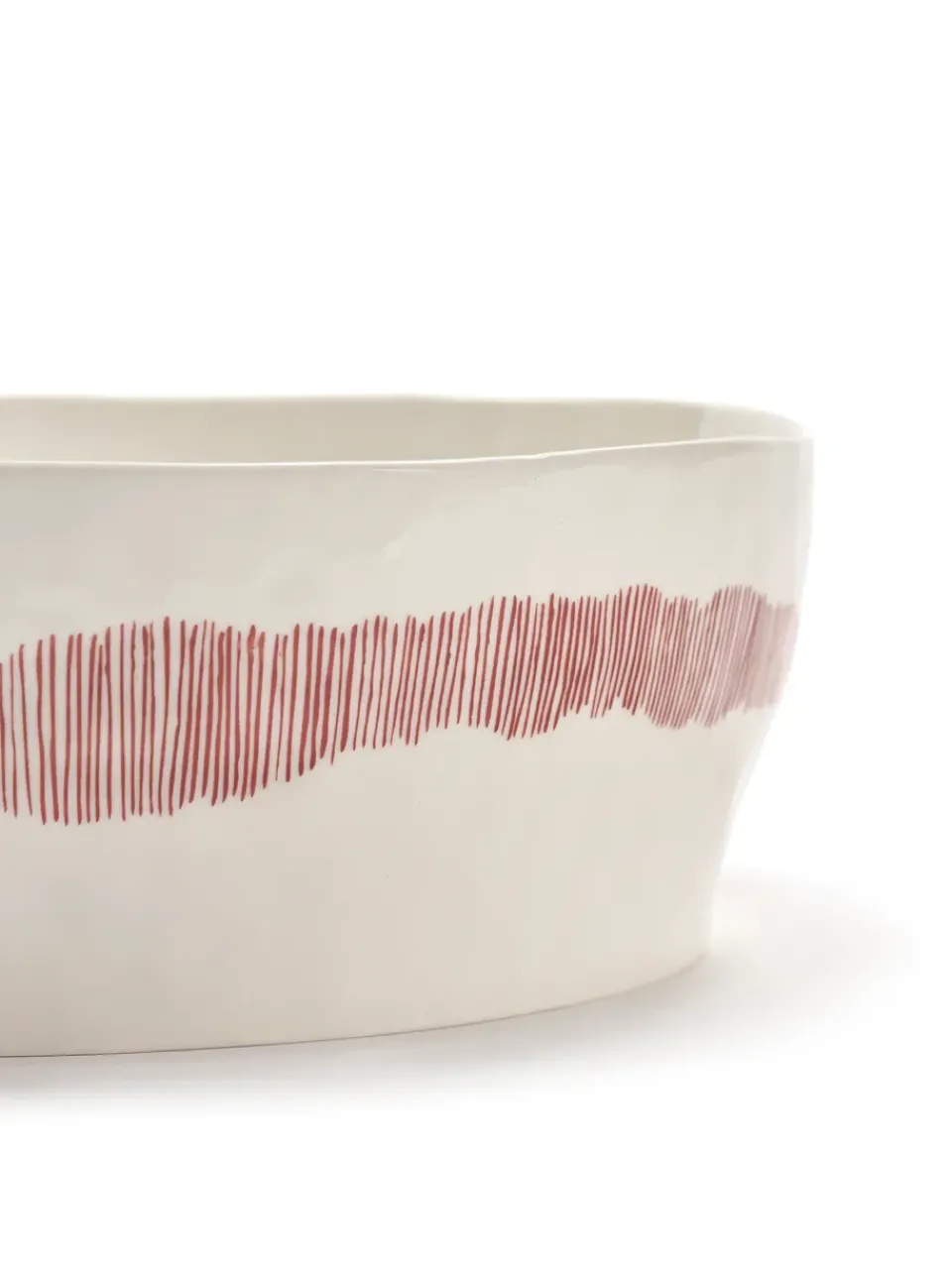 Salad Bowls^Serax Ottolenghi Feast salad bowl Ø27,5 cm, stripes-red White