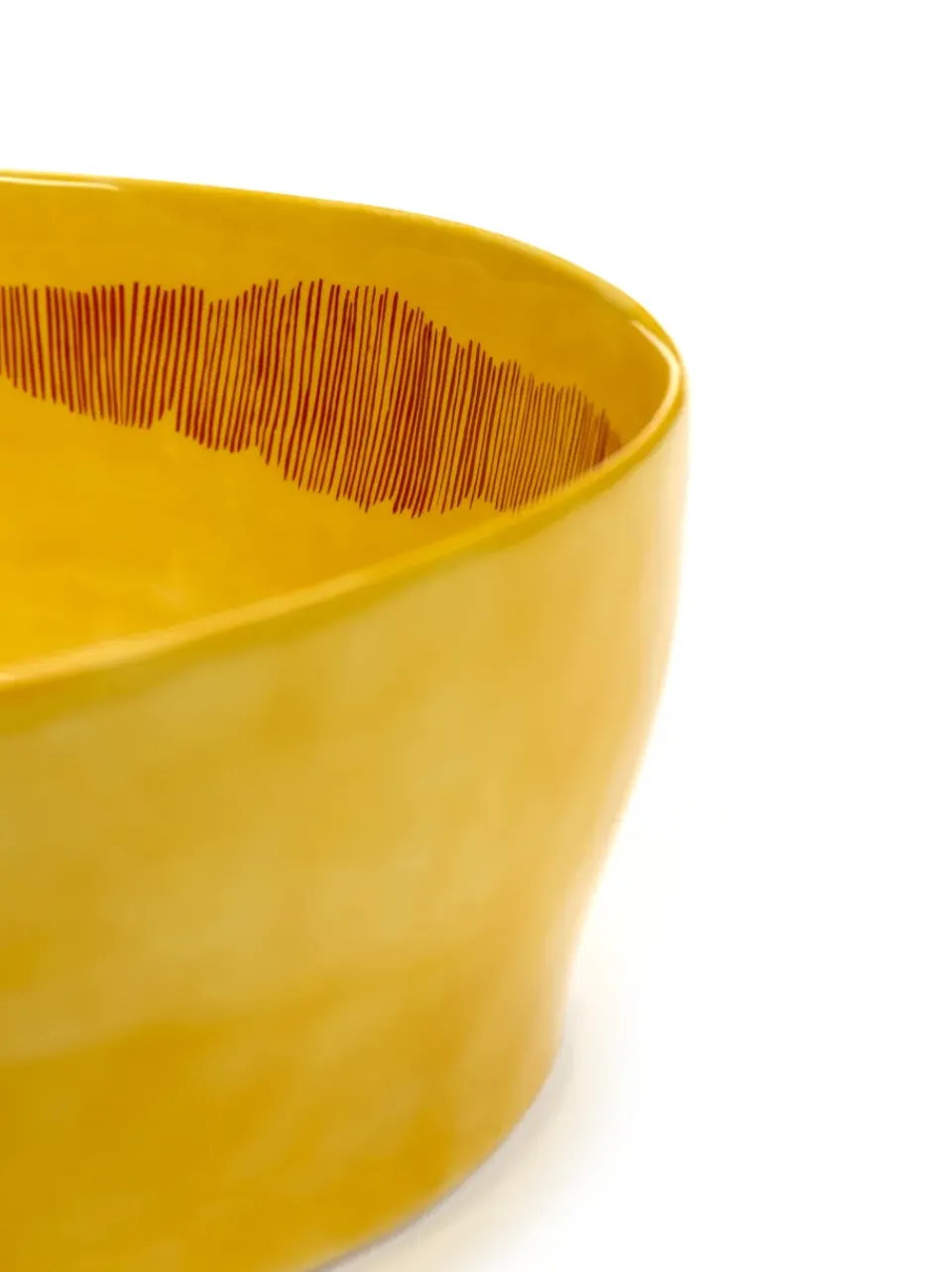 Salad Bowls^Serax Ottolenghi Feast salad bowl Ø27,5 cm, stripes-red Yellow