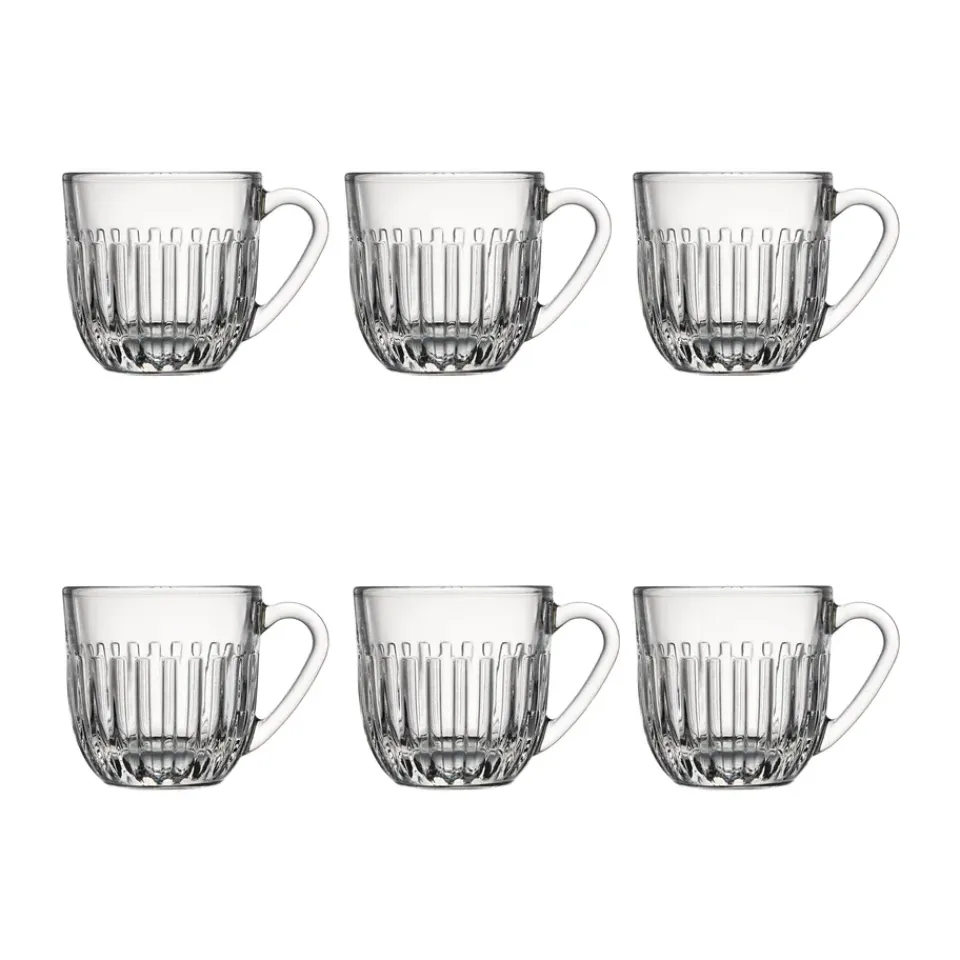 Glögg & Mulled Wine Mugs|Espresso Cups^La Rochère Ouessant espresso glass 9 cl 6-pack, Clear Transparent