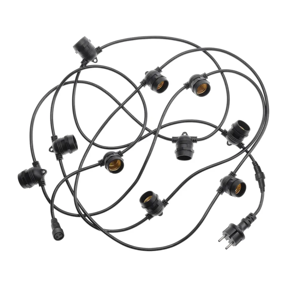 String Lights & Decorative Lighting^Unison Outdoor connectable string lights, , 5 m Black