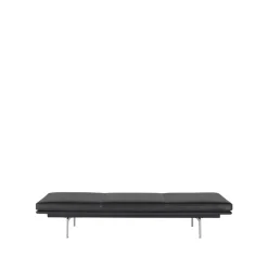 Day Beds & Chaises^Muuto Outline daybed, Refine leather -Aluminium Black