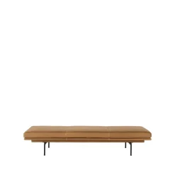 Day Beds & Chaises|Sofas^Muuto Outline daybed, Refine leather cognac-Black Brown