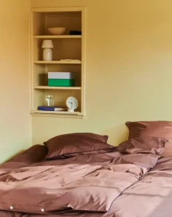 Duvet Covers^HAY Outline duvet cover 150x210 cm, Milk chocolate Brown
