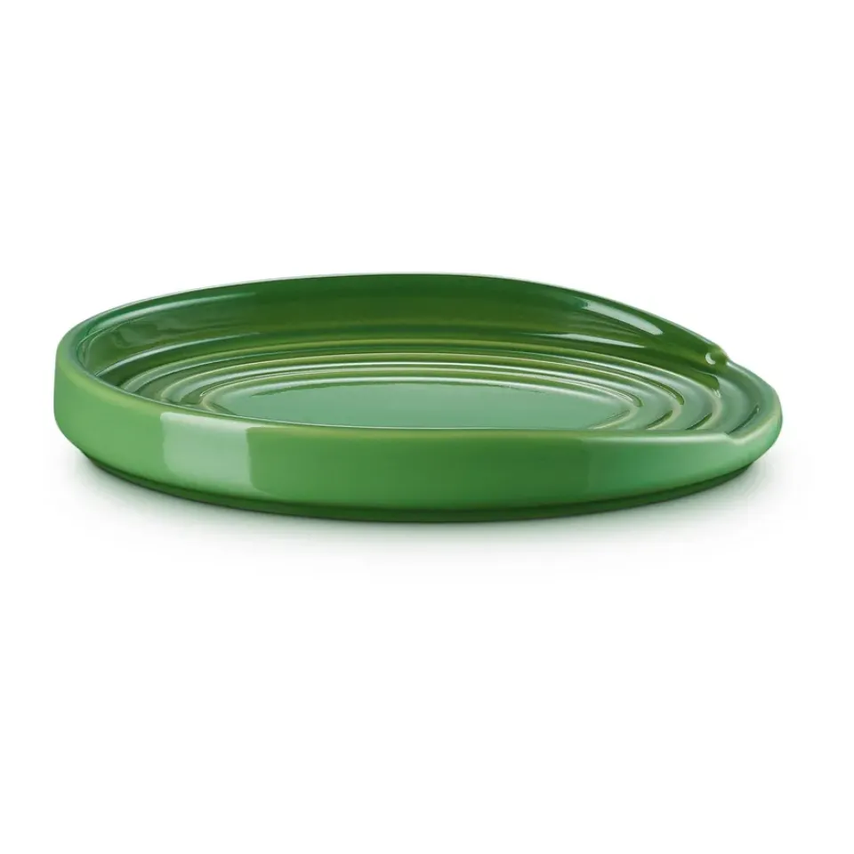 Other Kitchen Utensils^Le Creuset Oval holder for serving spoon, Bamboo Green