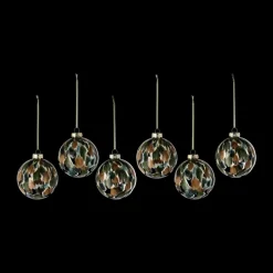 Christmas Decorations^Scandi Living Overcast Christmas bauble Ø8 cm 6-pack, Green