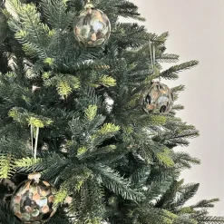 Christmas Decorations^Scandi Living Overcast Christmas bauble Ø8 cm 6-pack, Green