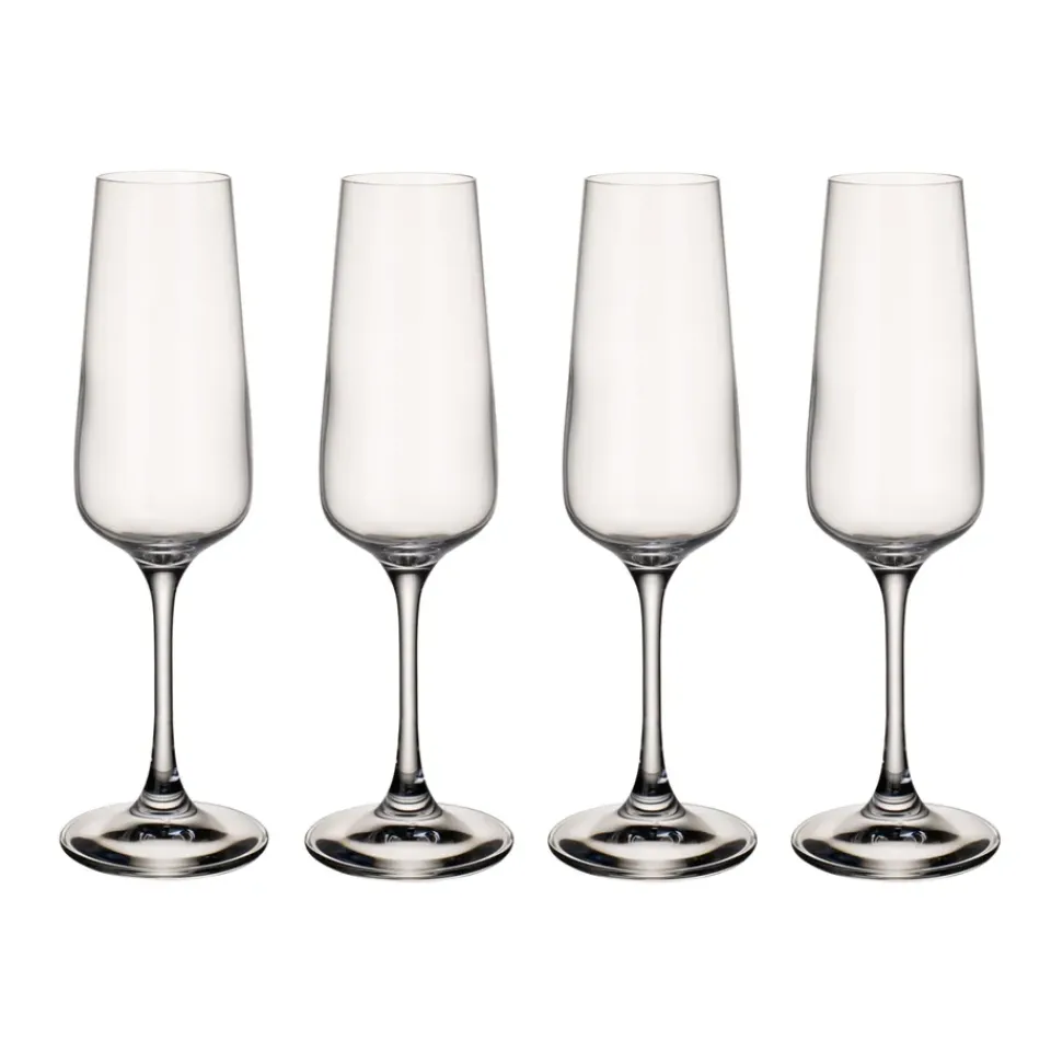 Champagne Glasses^Villeroy & Boch Ovid champagne glasss 4-pack, 4-pack Transparent
