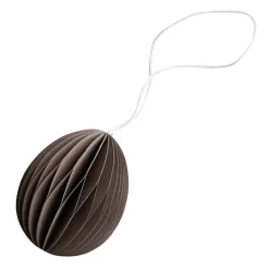Easter Decorations^DBKD Ovoid Easter decoration paper 7 cm, Brown