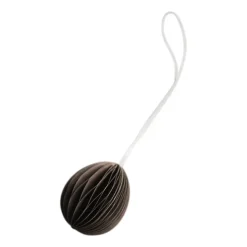Outlet DBKD Ovoid paper Easter decoration small 4 cm, Brown