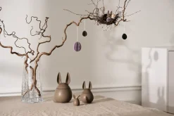 Outlet DBKD Ovoid paper Easter decoration small 4 cm, Brown