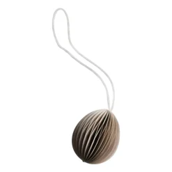 Outlet DBKD Ovoid paper Easter decoration small 4 cm, Sand Yellow