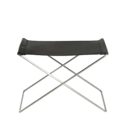 New OX Denmarq OX Stool stool, Leather . stainless steel Black