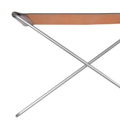 New OX Denmarq OX Stool stool, Leather . stainless steel Black