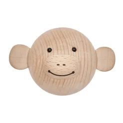Storage For The Kids Room^OYOY Mini wall hook, Monkey Beige