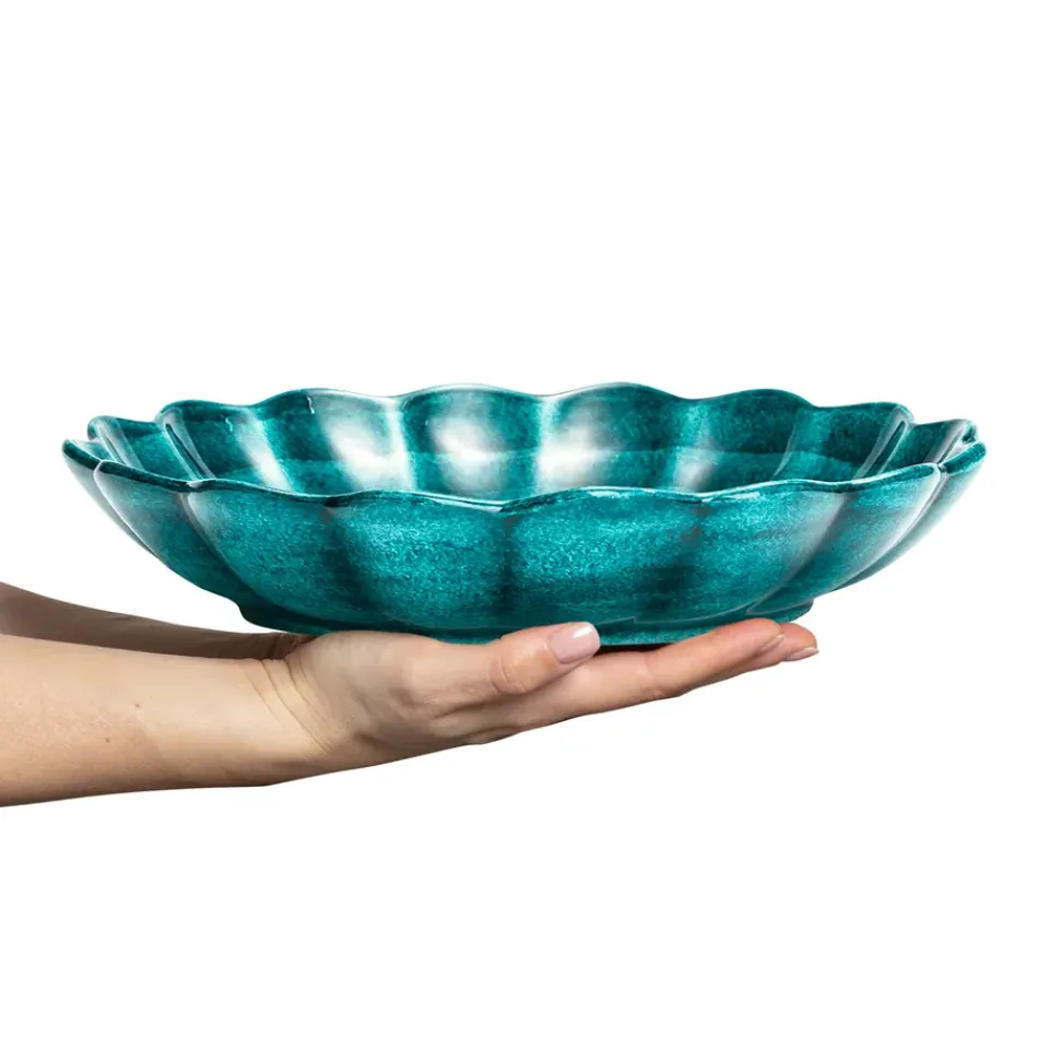 Salad Bowls^Mateus Oyster bowl Ø31 cm, Ocean Turquoise