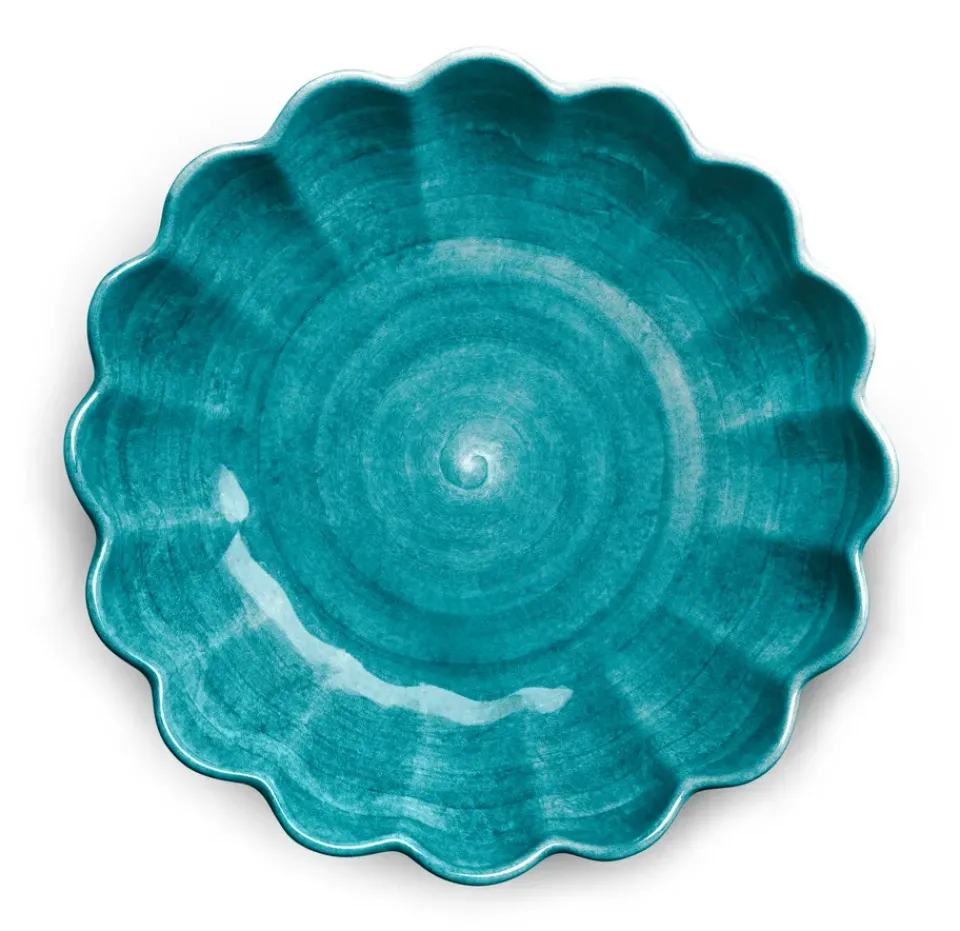 Salad Bowls^Mateus Oyster bowl Ø31 cm, Ocean Turquoise