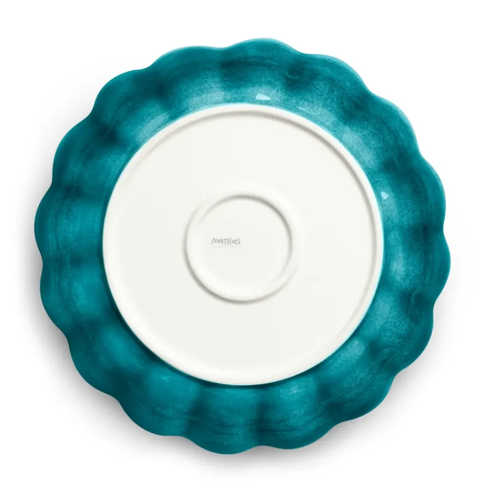Salad Bowls^Mateus Oyster bowl Ø31 cm, Ocean Turquoise