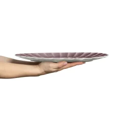Best Mateus Oyster saucer 30x35 cm, Plum Purple