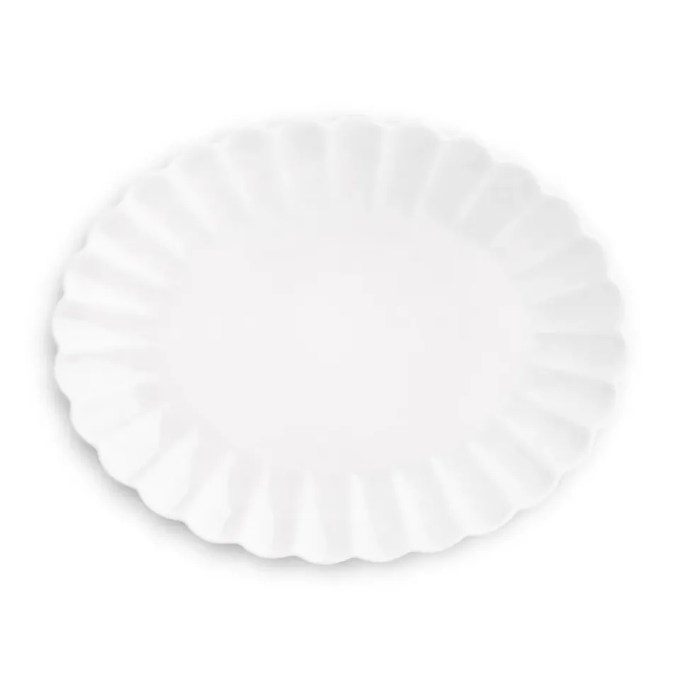 Serving Platters & Dishes^Mateus Oyster saucer 30x35 cm, White