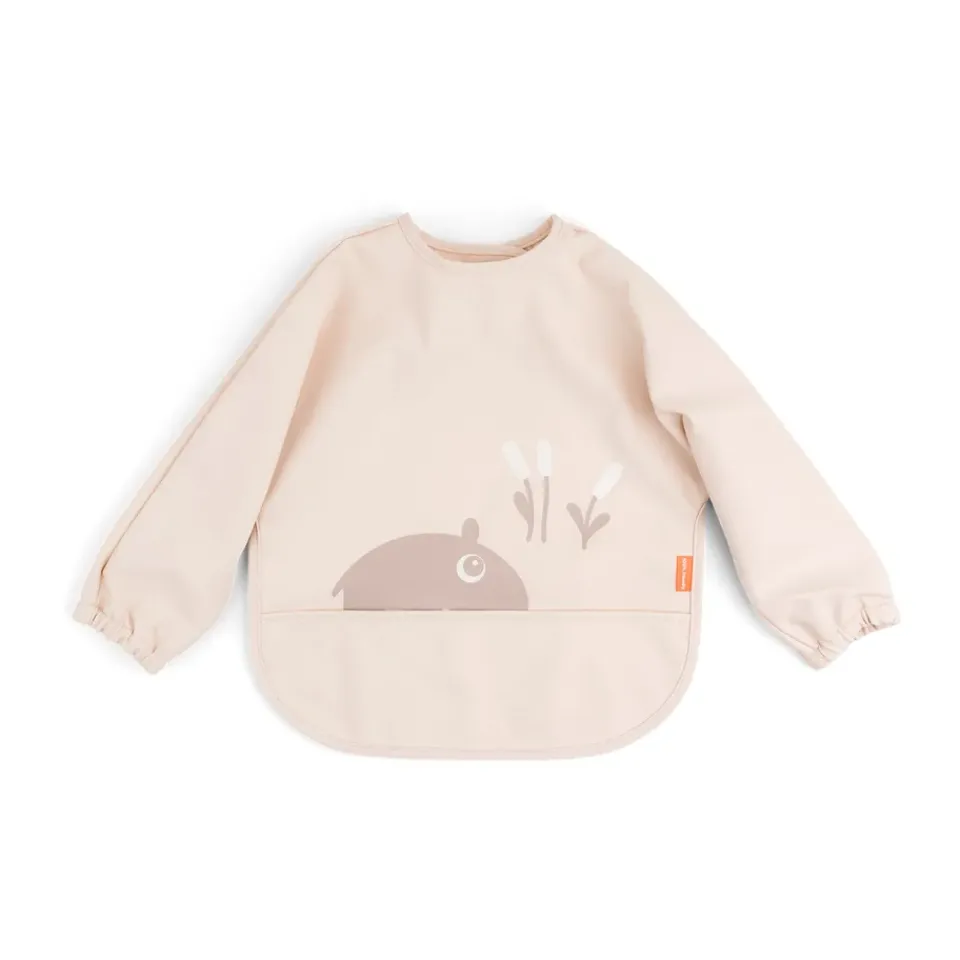 Clearance Done by deer Ozzo bib with sleeve, Powder Beige