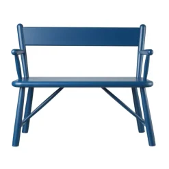 Discount FDB Møbler P11 children's bench, Beech painted Blue