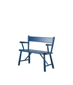 Discount FDB Møbler P11 children's bench, Beech painted Blue