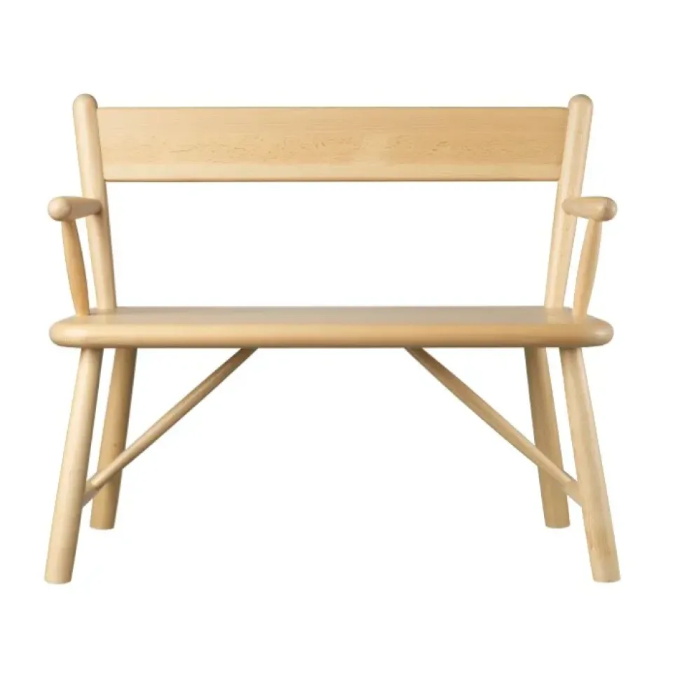 Children's Chairs|Children's Chairs^FDB Møbler P11 children's bench, Beech nature lacquered Brown