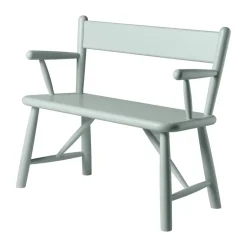 Benches^FDB Møbler P11 children's bench, Blue Grey