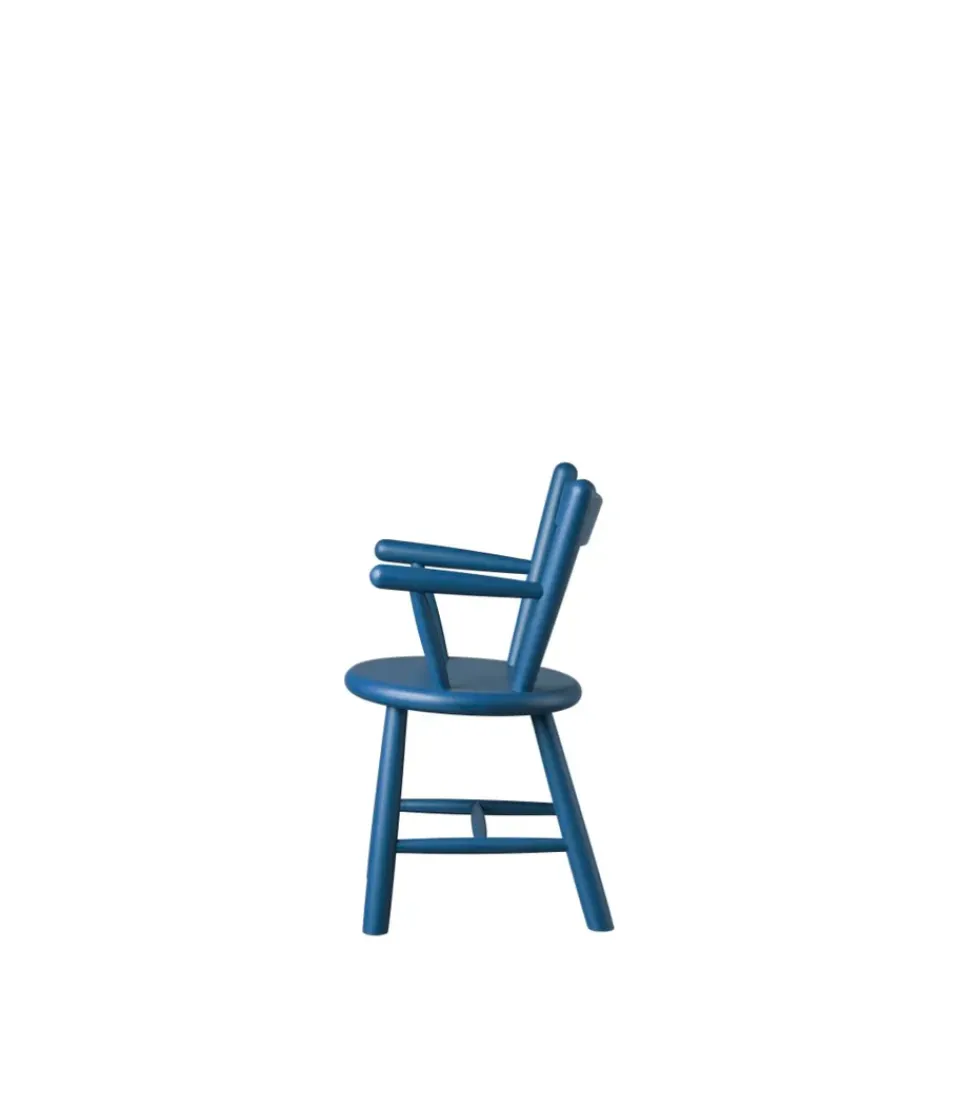 Sale FDB Møbler P9 children's chair, Beech painted Blue