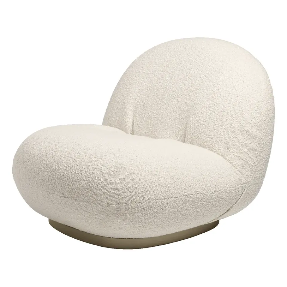 Armchairs & Footstools^GUBI Pacha lounge chair, Karakorum 001-pearl gold White