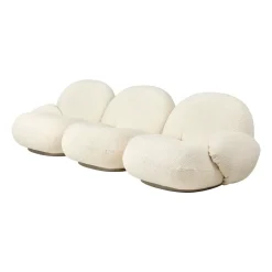 Sofas^GUBI Pacha sofa 3-seat with arm support, Karakorum 001-pearl gold White