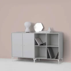 Clearance Montana Pair side table, New 101, lacquered legs White