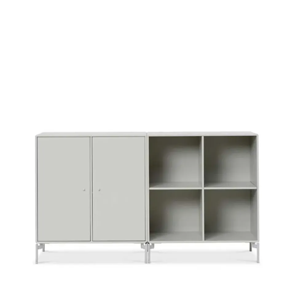 Dressers & Sideboards|Dressers & Sideboards^Montana Pair side table, Nordic 09, chrome legs Grey