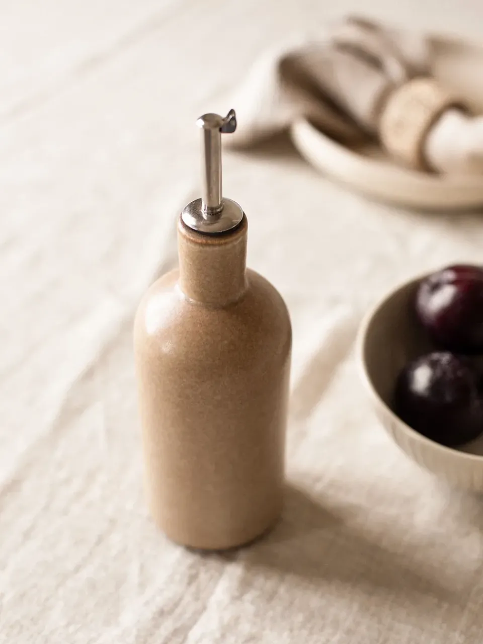 Hot Tell Me More Palermo bottle for oil & vinegar, , small 50 cl Beige