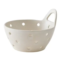 Colanders, Sieves & Funnels^Tell Me More Palermo colander/sieve, Off- White