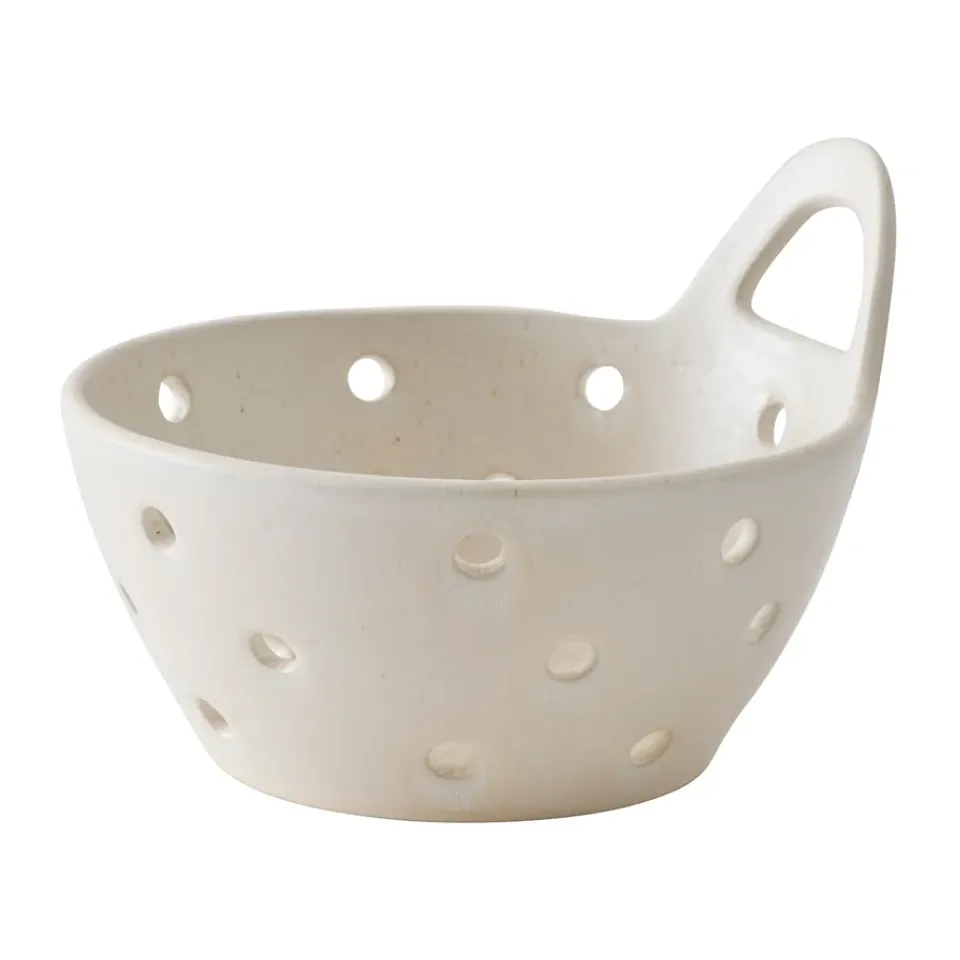 Colanders, Sieves & Funnels^Tell Me More Palermo colander/sieve, Off- White