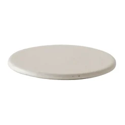 Outlet Tell Me More Palermo glass coaster Ø11 cm, Off-white Beige