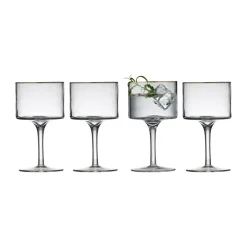 Online Lyngby Glas Palermo Gold gin & tonic glass 32 cl 4-pack, Clear-gold TransparentGold-coloured