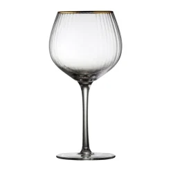 Cocktail & Martini Glasses|Long Drink & Highball Glasses^Lyngby Glas Palermo Gold gin & tonic glass 65 cl 4-pack, Clear-gold TransparentGold-coloured