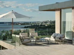 Sun Protection^Brafab Paliano parasol, Natural-white 300 cm Brown