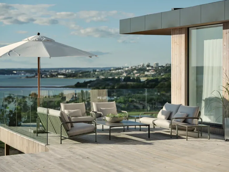 Sun Protection^Brafab Paliano parasol, Natural-white 300 cm Brown