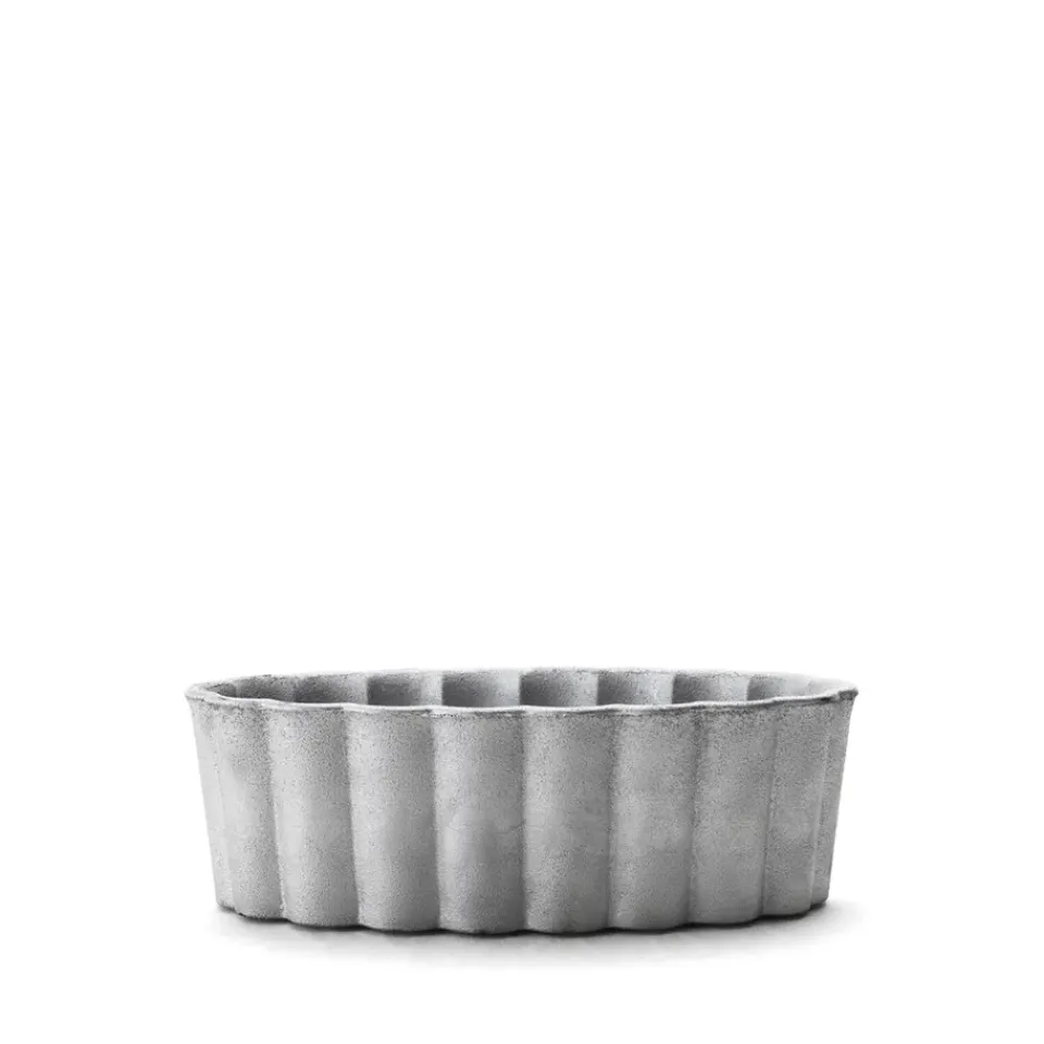 Byarums bruk Palissad plant pot, Aluminum Silver-coloured