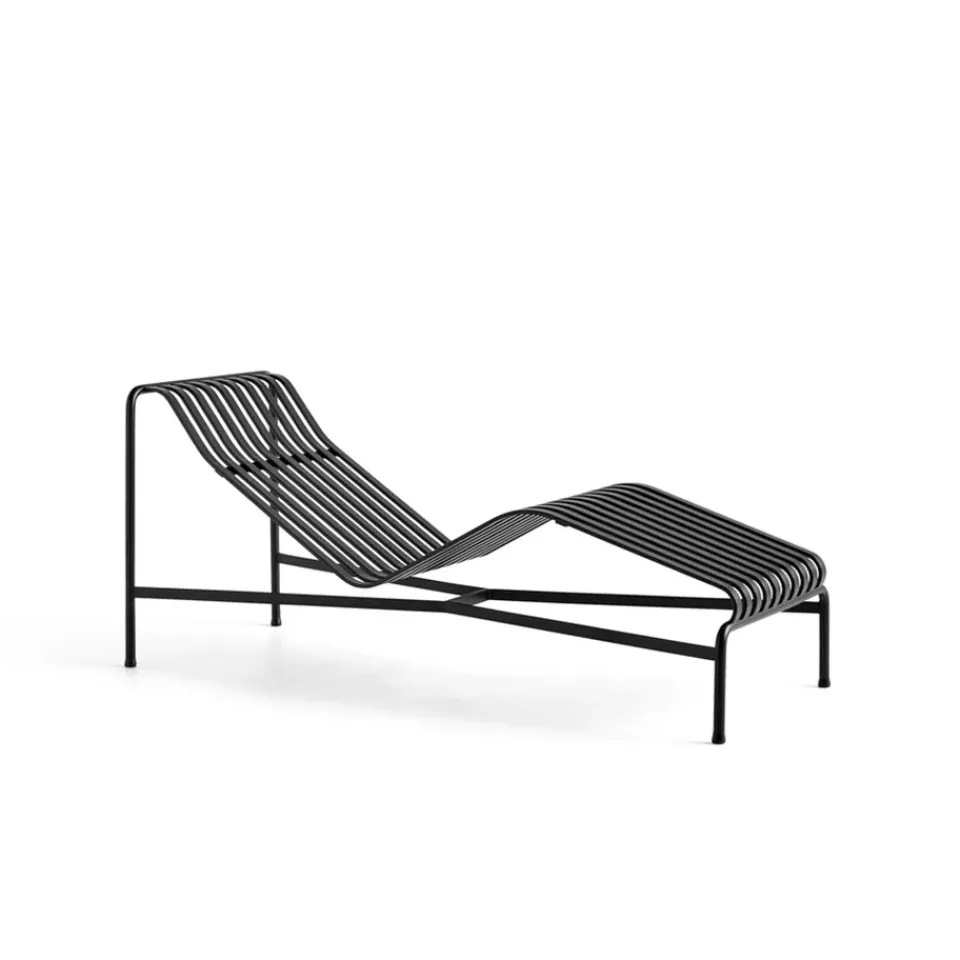 Sale HAY Palissade chaise lounge, Anthracite BlackGrey