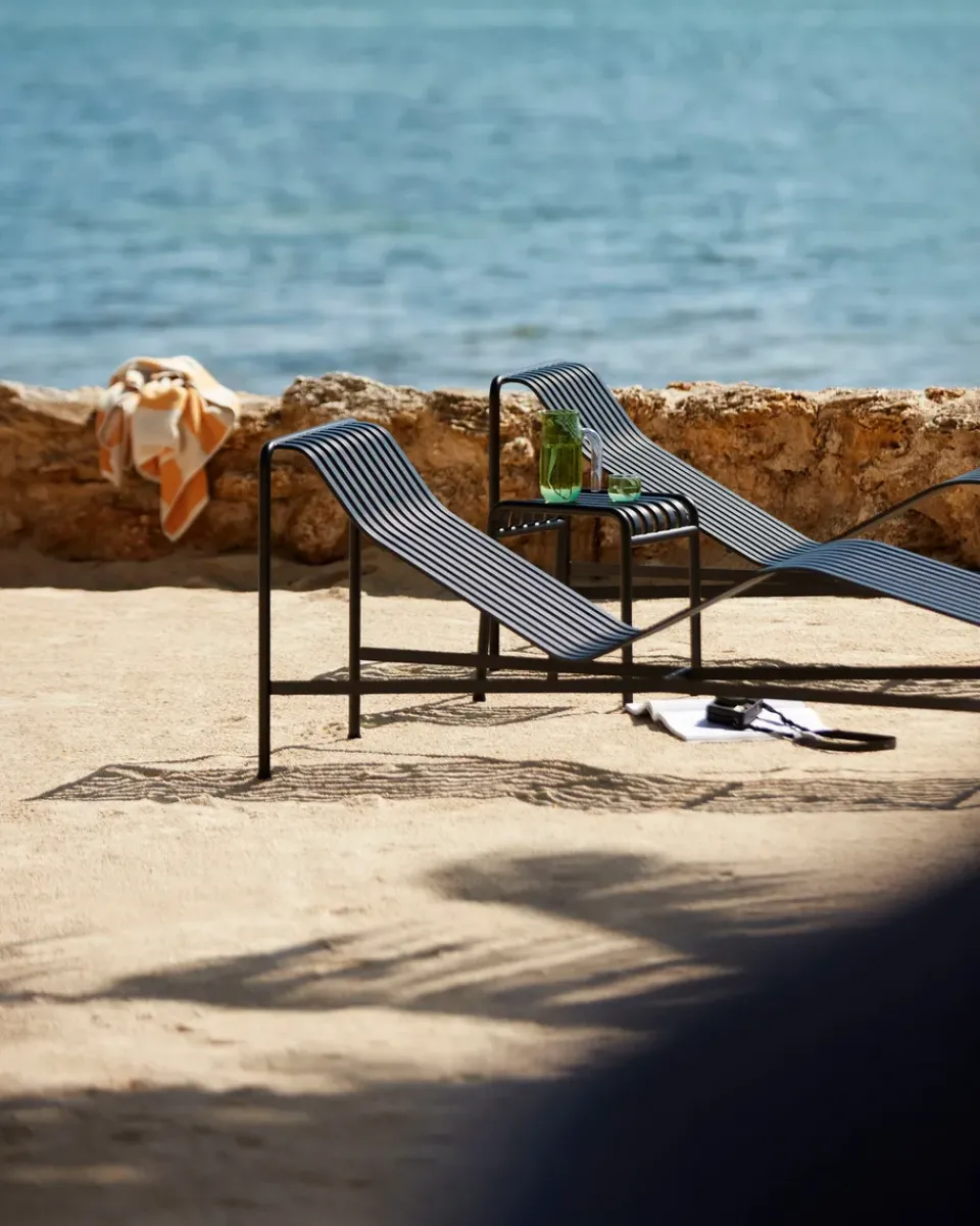 Sale HAY Palissade chaise lounge, Anthracite BlackGrey