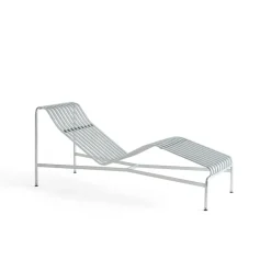 Garden Sofas & Garden Benches^HAY Palissade chaise lounge, Hot galvanized Silver-coloured
